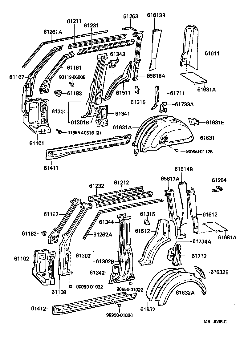  LAND CRUISER VAN |  SIDE MEMBER
