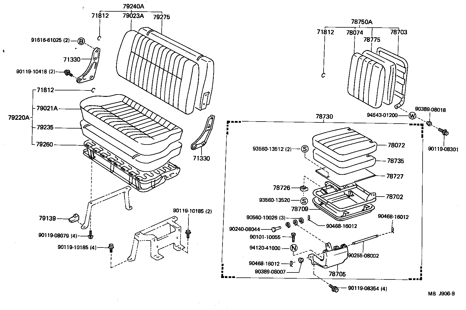  LITEACE VAN WAGON |  SEAT SEAT TRACK