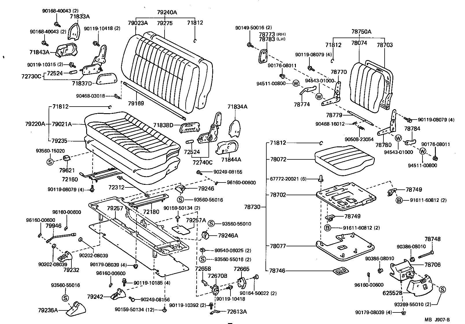  LITEACE VAN WAGON |  SEAT SEAT TRACK