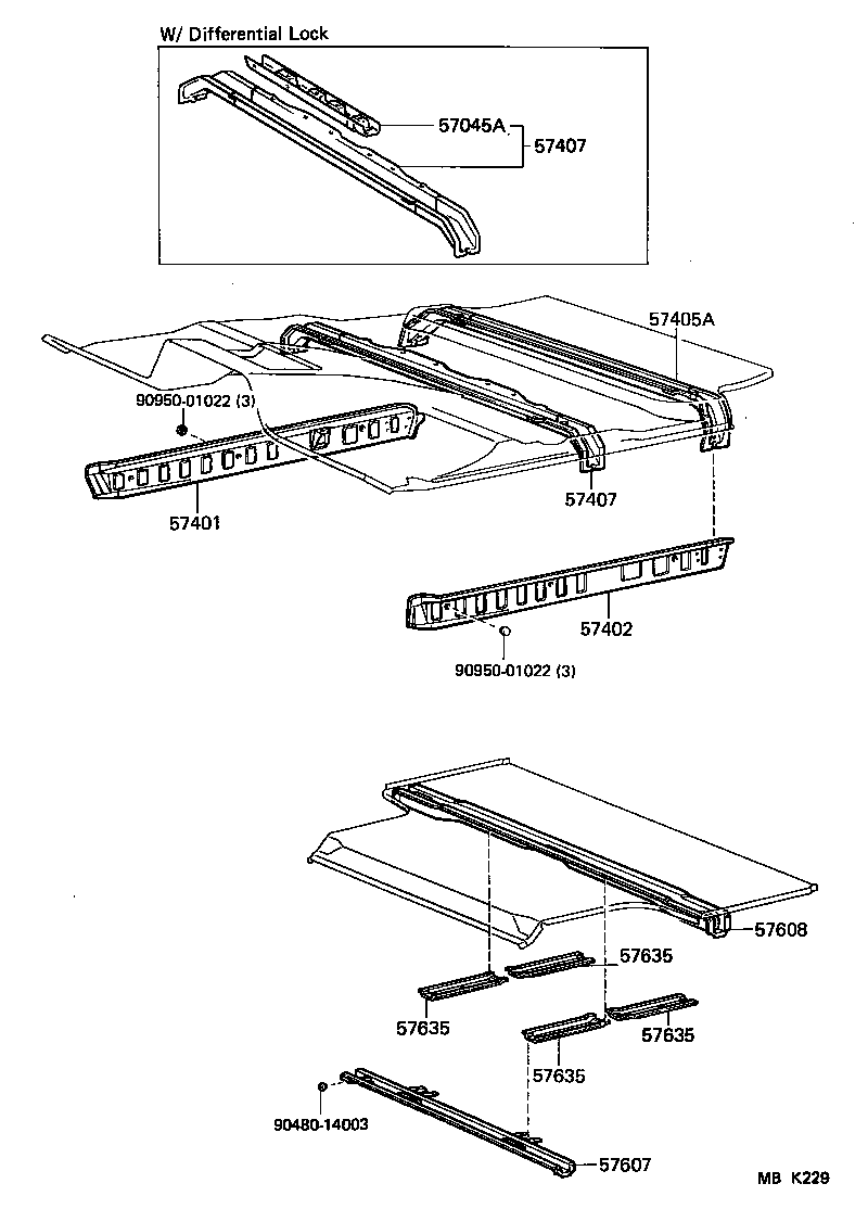  LAND CRUISER VAN |  FLOOR MEMBER