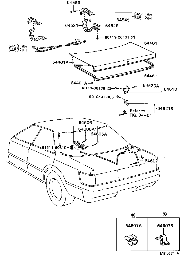  CARINA ED |  LUGGAGE COMPARTMENT DOOR LOCK