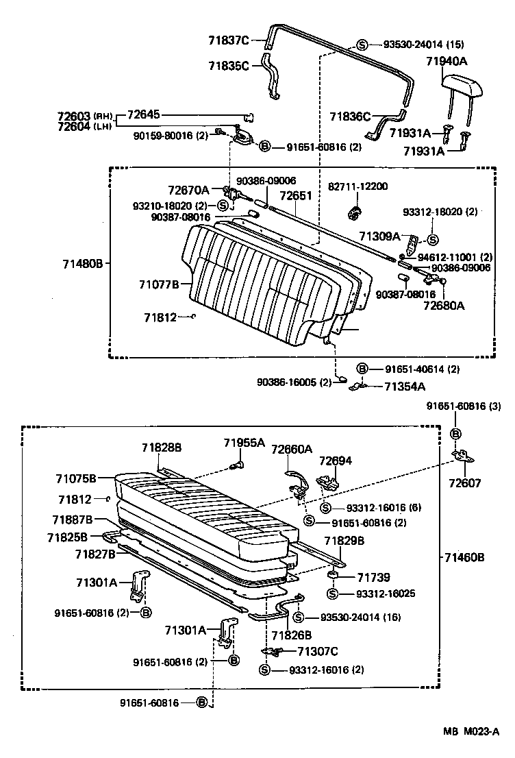  LAND CRUISER VAN |  SEAT SEAT TRACK