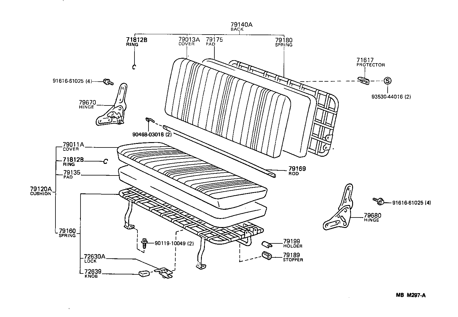  HIACE VAN WAGON |  SEAT SEAT TRACK