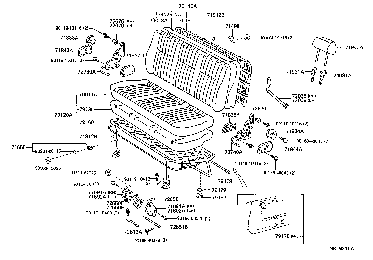  HIACE VAN WAGON |  SEAT SEAT TRACK