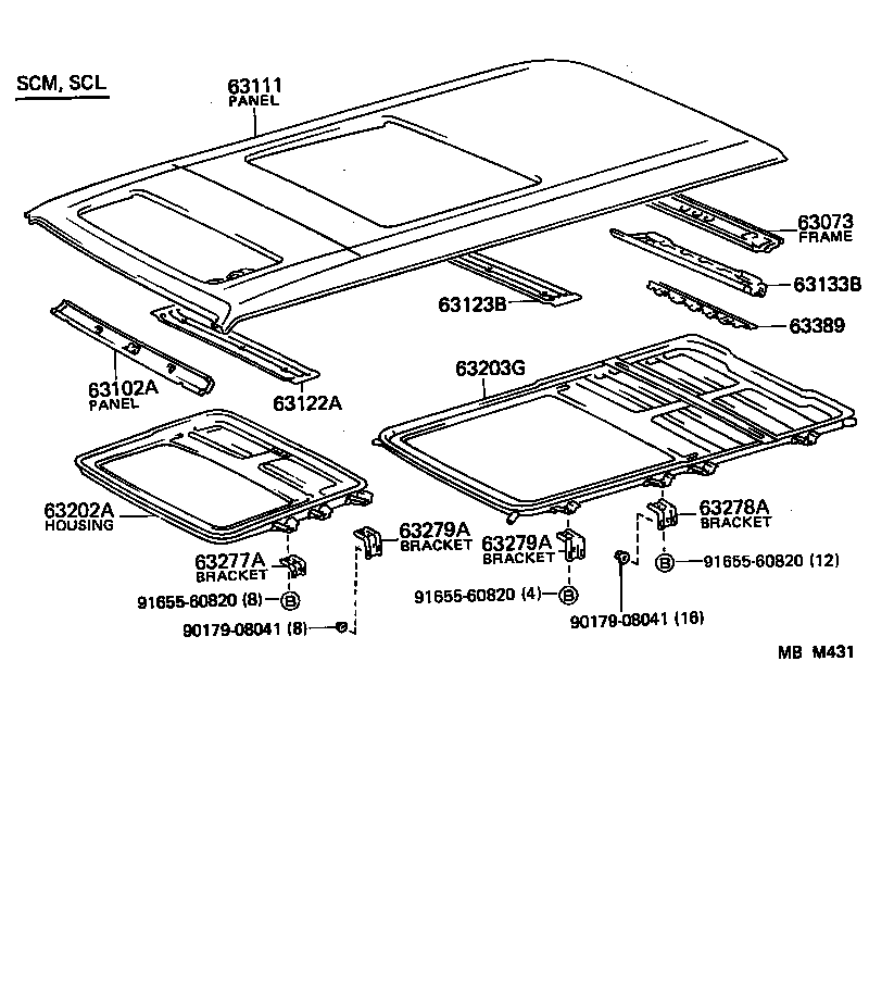  HIACE VAN WAGON |  ROOF PANEL BACK PANEL