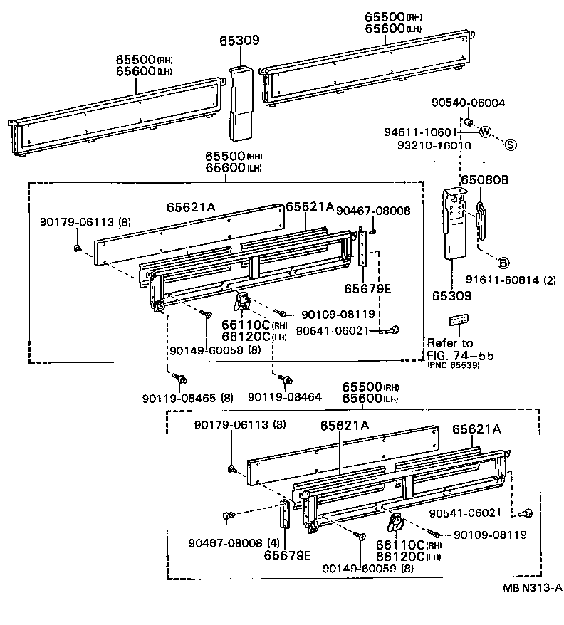  DYNA TOYOACE |  REAR BODY SIDE PANEL