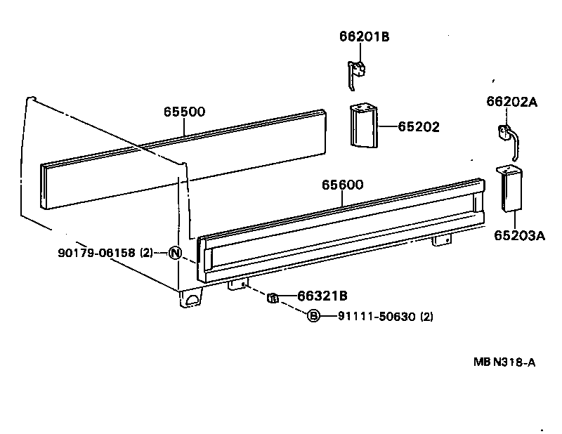  DYNA TOYOACE |  REAR BODY SIDE PANEL