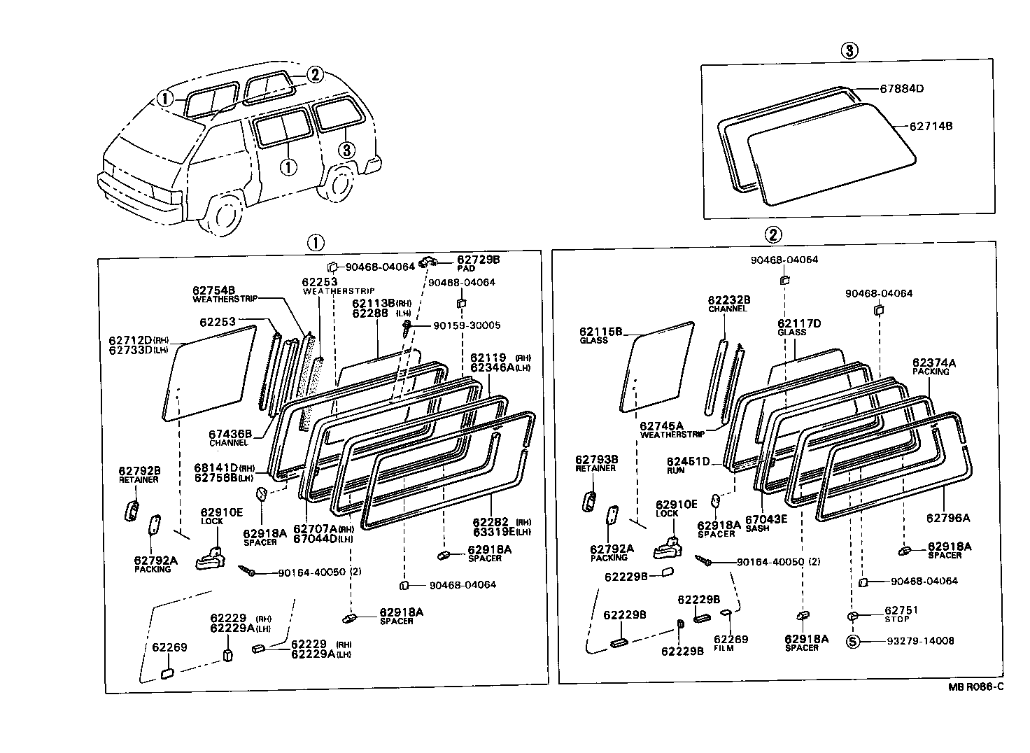  TOWN MASTERACE V WG |  SIDE WINDOW