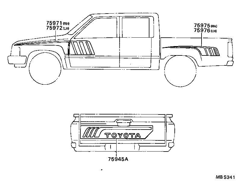  HILUX |  BODY STRIPE