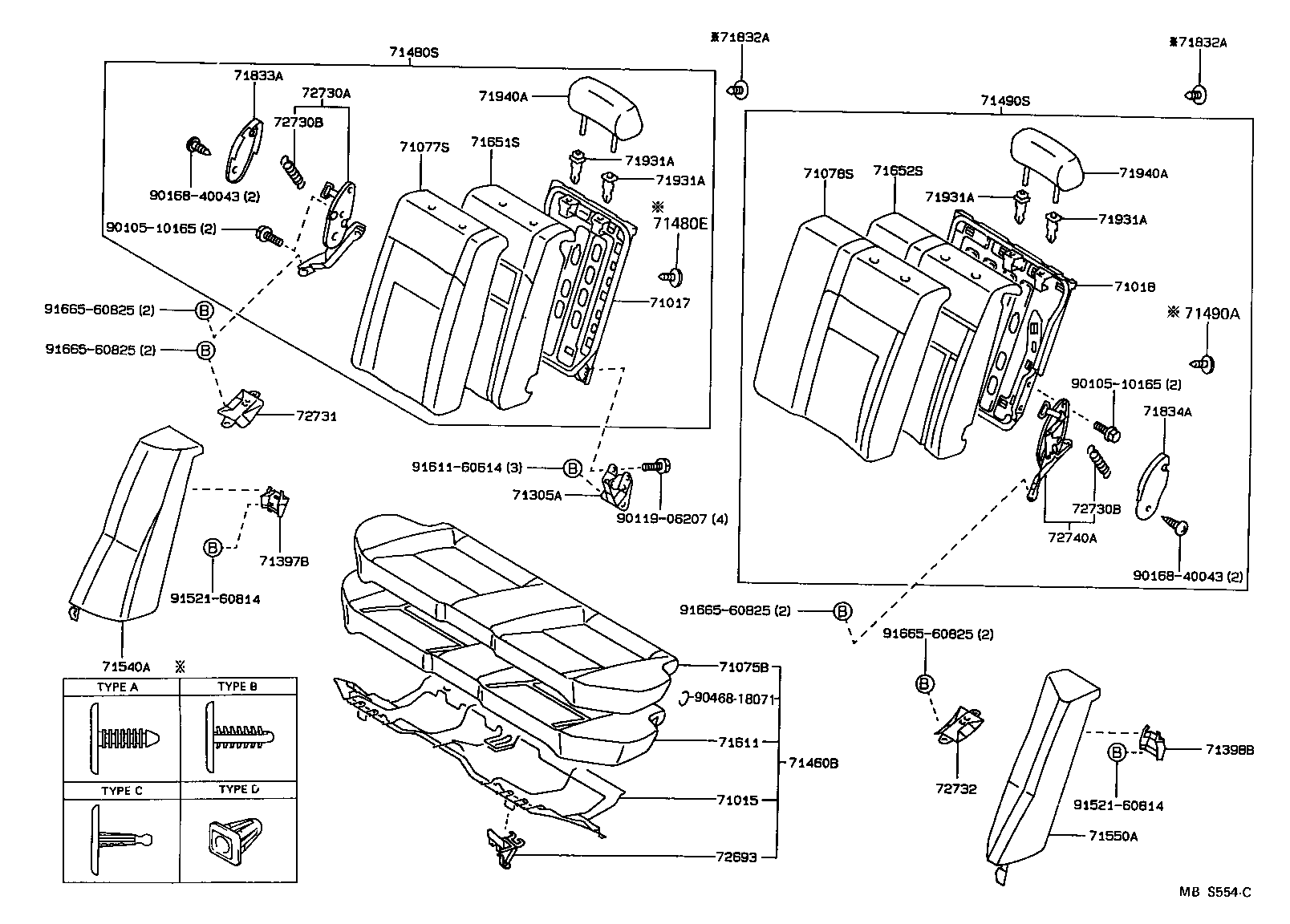  SPRINTER |  REAR SEAT SEAT TRACK