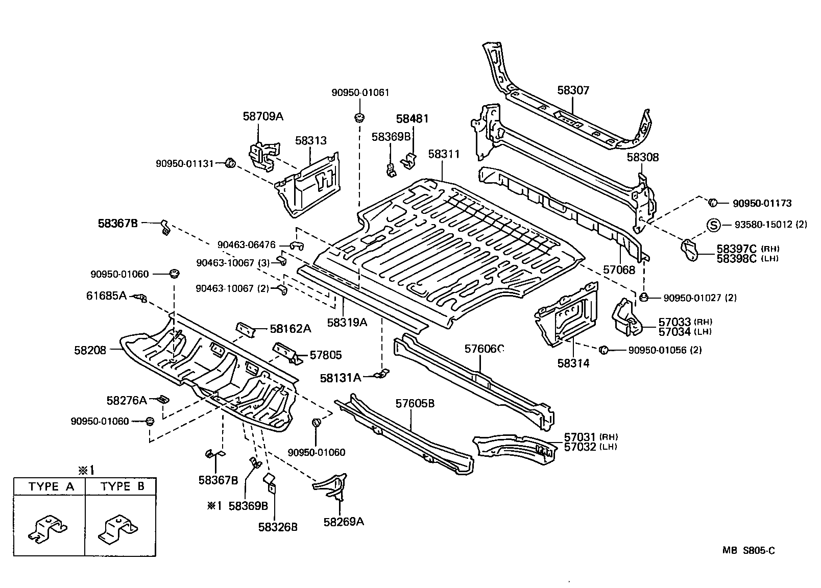  CROWN |  FLOOR PAN LOWER BACK PANEL