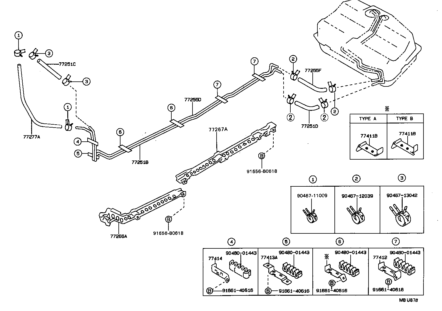  CARINA FF |  FUEL TANK TUBE