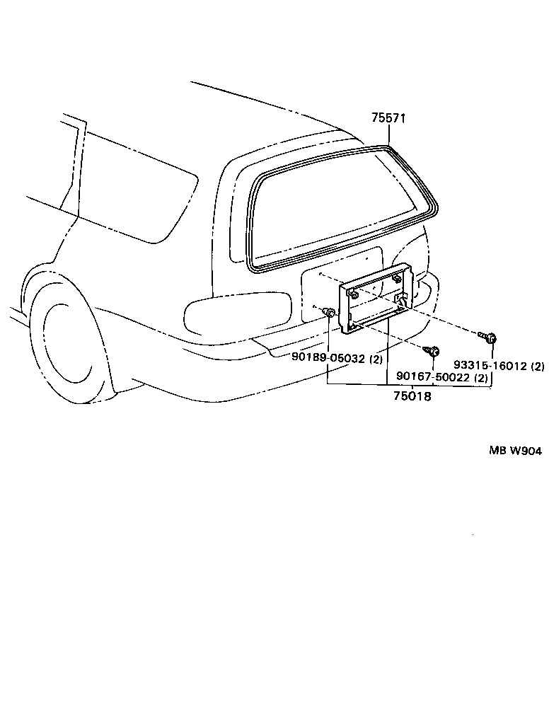  SCEPTER WG CP |  REAR MOULDING