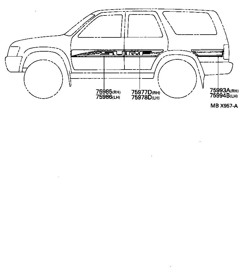  HILUX |  BODY STRIPE