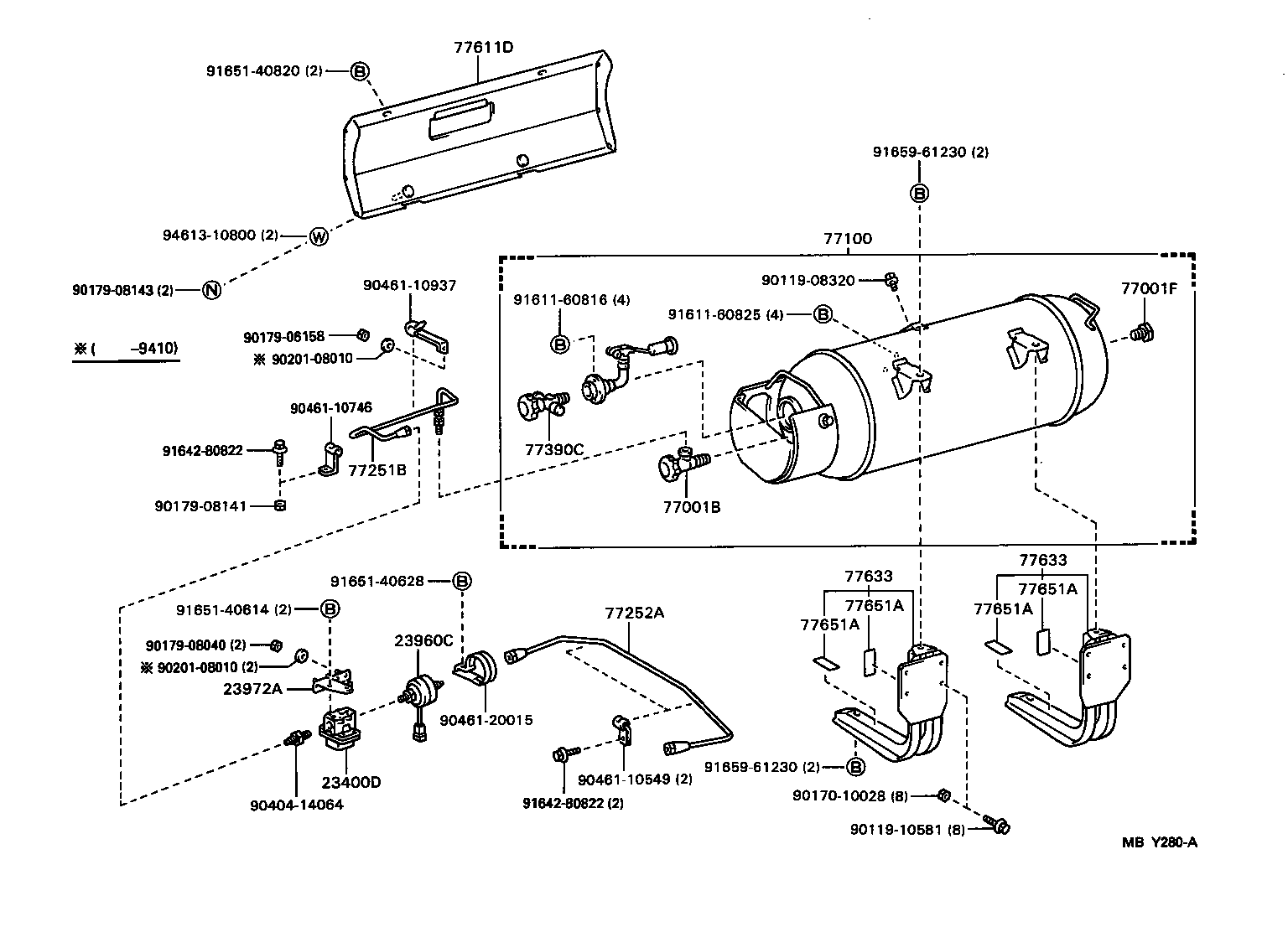  TOYOACE DYNA |  FUEL TANK TUBE