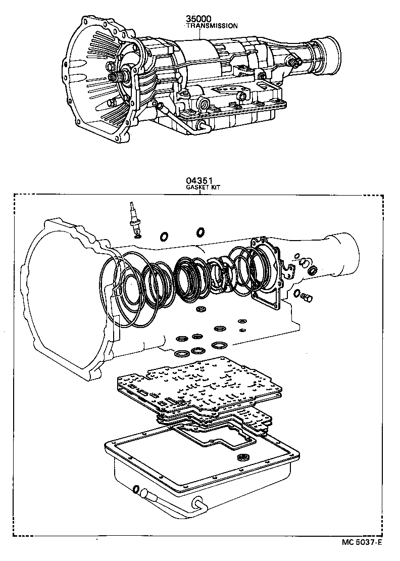  HILUX |  TRANSAXLE OR TRANSMISSION ASSY GASKET KIT ATM