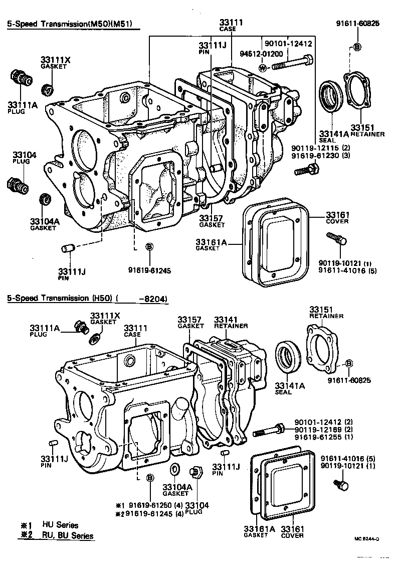  DYNA TOYOACE |  CLUTCH HOUSING TRANSMISSION CASE MTM