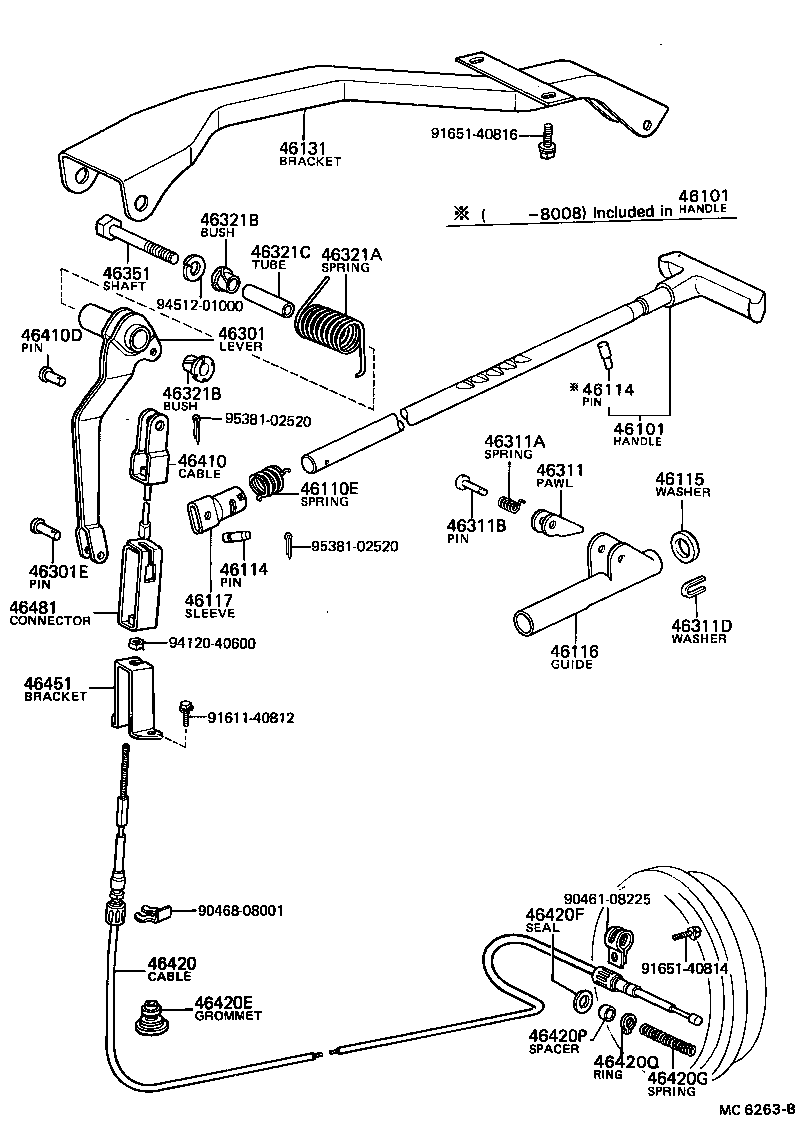  DYNA TOYOACE |  PARKING BRAKE CABLE