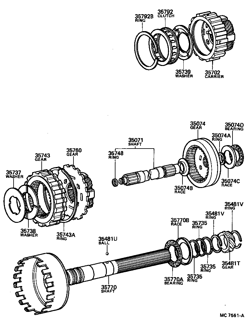  HILUX |  PLANETARY GEAR REVERSE PISTON COUNTER GEAR ATM