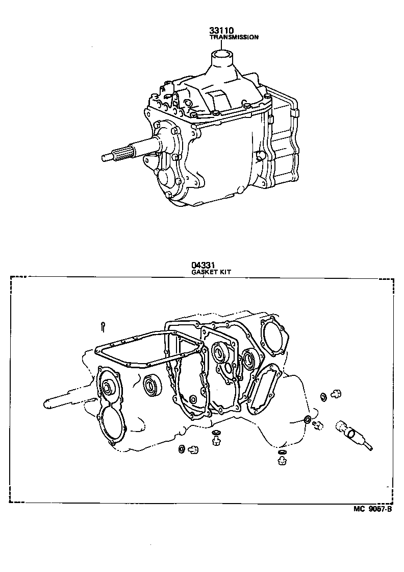  LAND CRUISER VAN |  TRANSAXLE OR TRANSMISSION ASSY GASKET KIT MTM