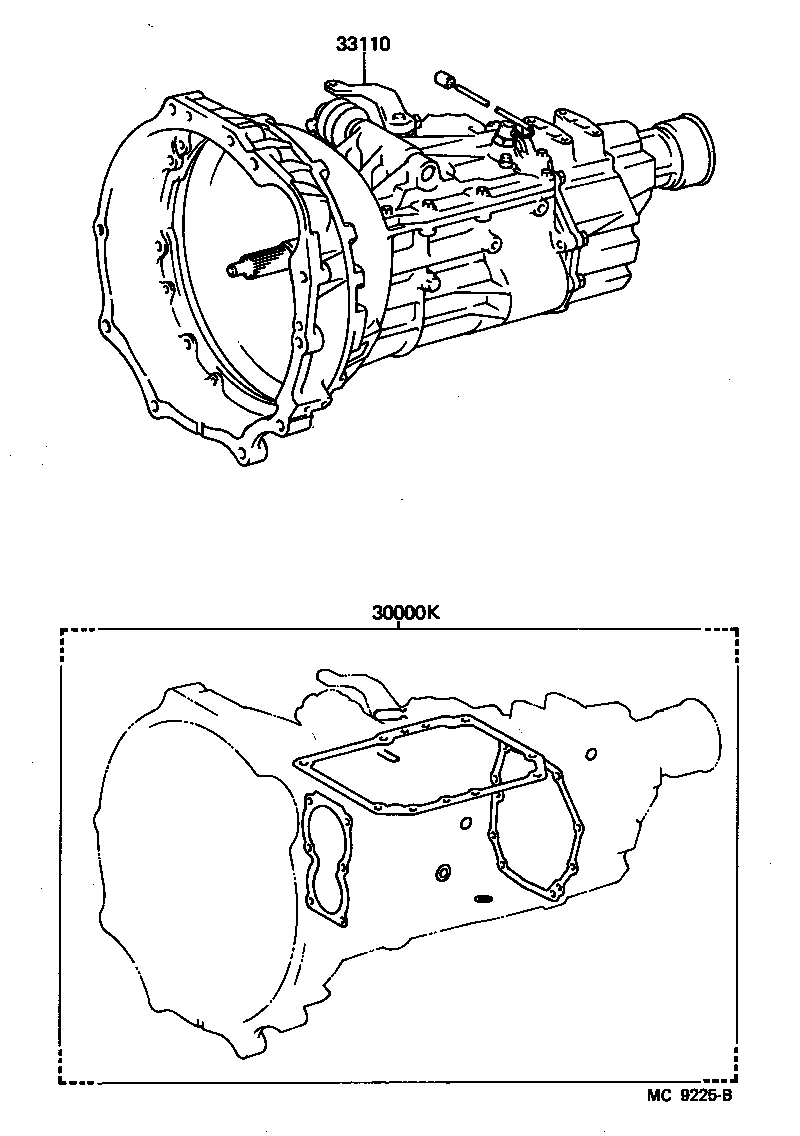  HIACE TRUCK |  TRANSAXLE OR TRANSMISSION ASSY GASKET KIT MTM