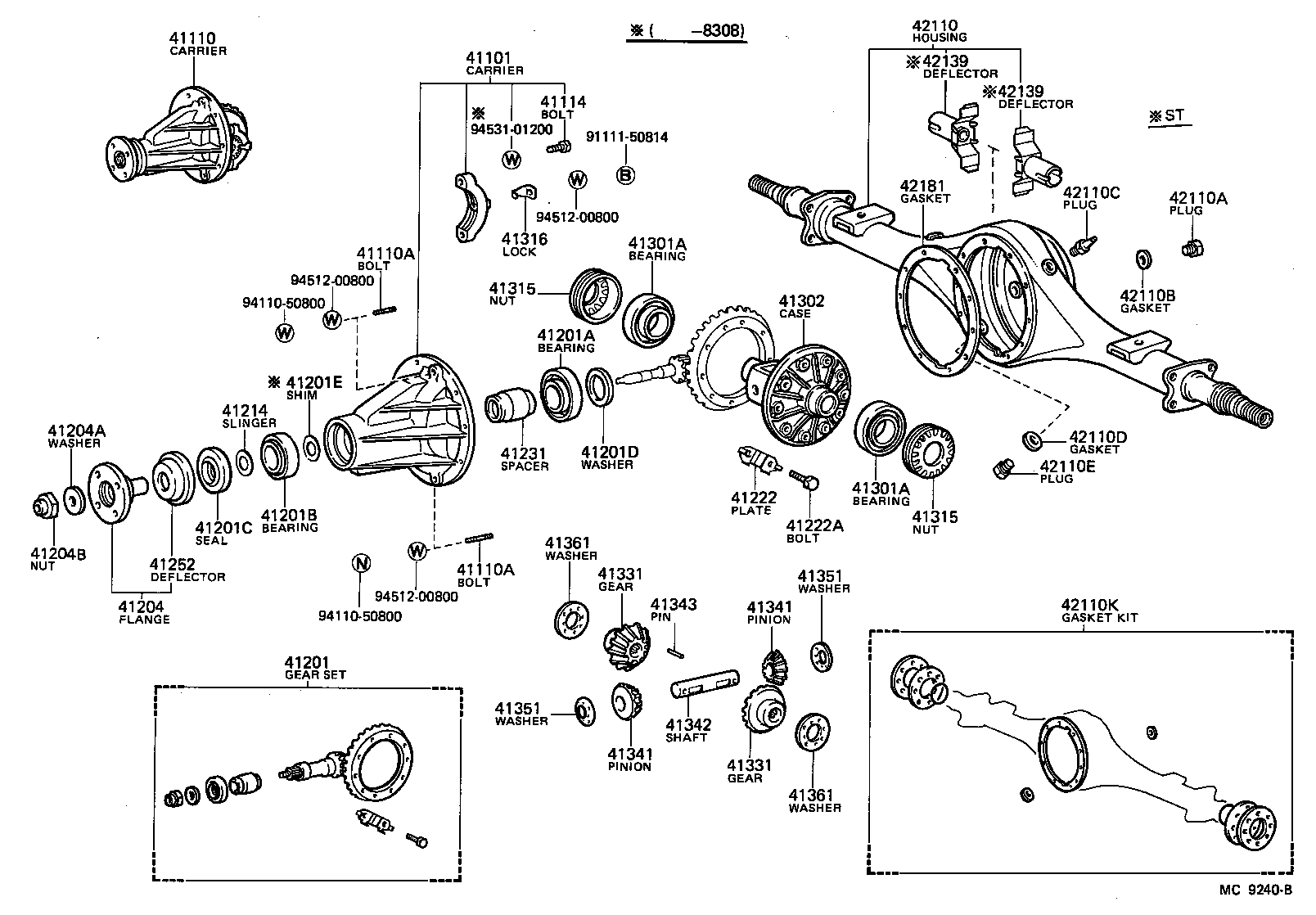  HIACE TRUCK |  REAR AXLE HOUSING DIFFERENTIAL