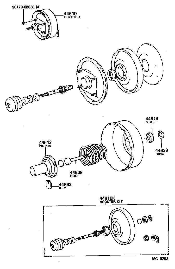  HIACE TRUCK |  BRAKE BOOSTER VACUUM TUBE