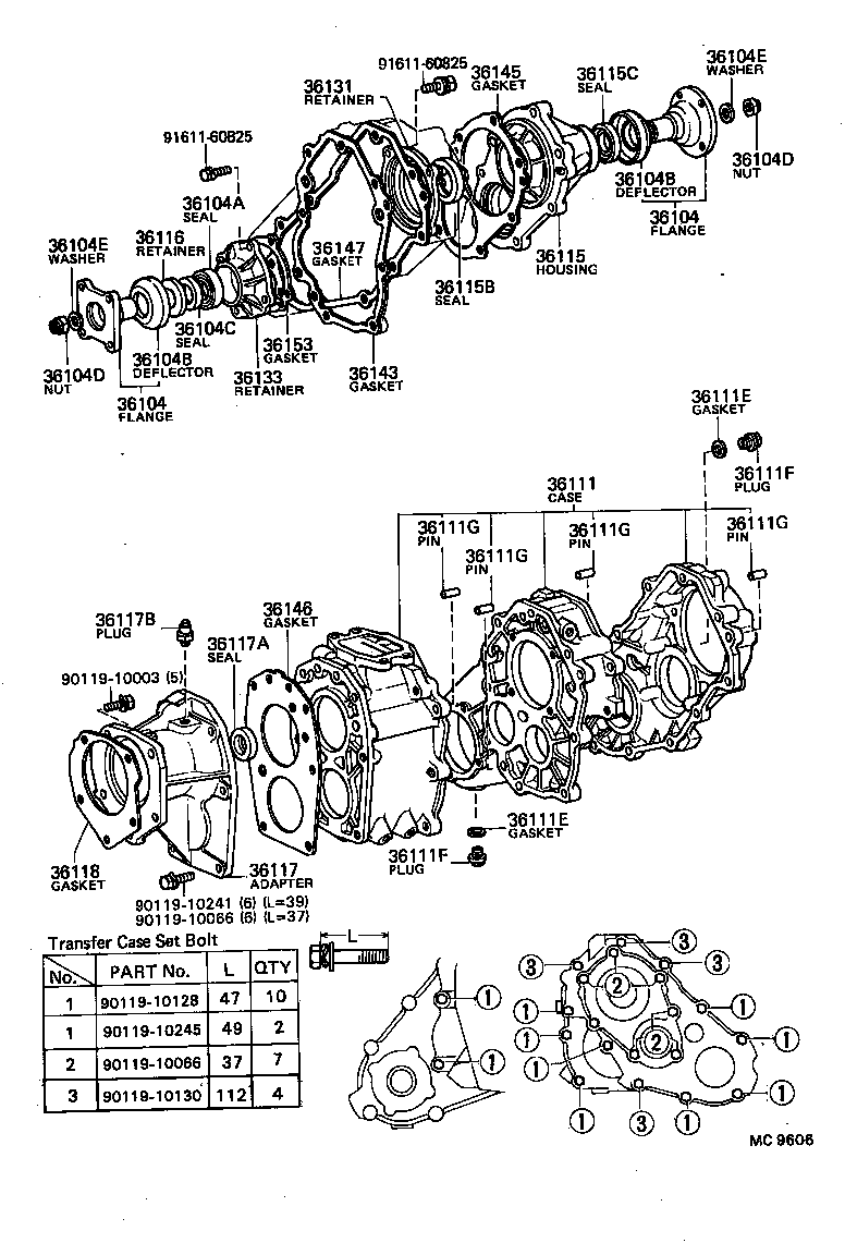  HILUX |  TRANSFER CASE EXTENSION HOUSING