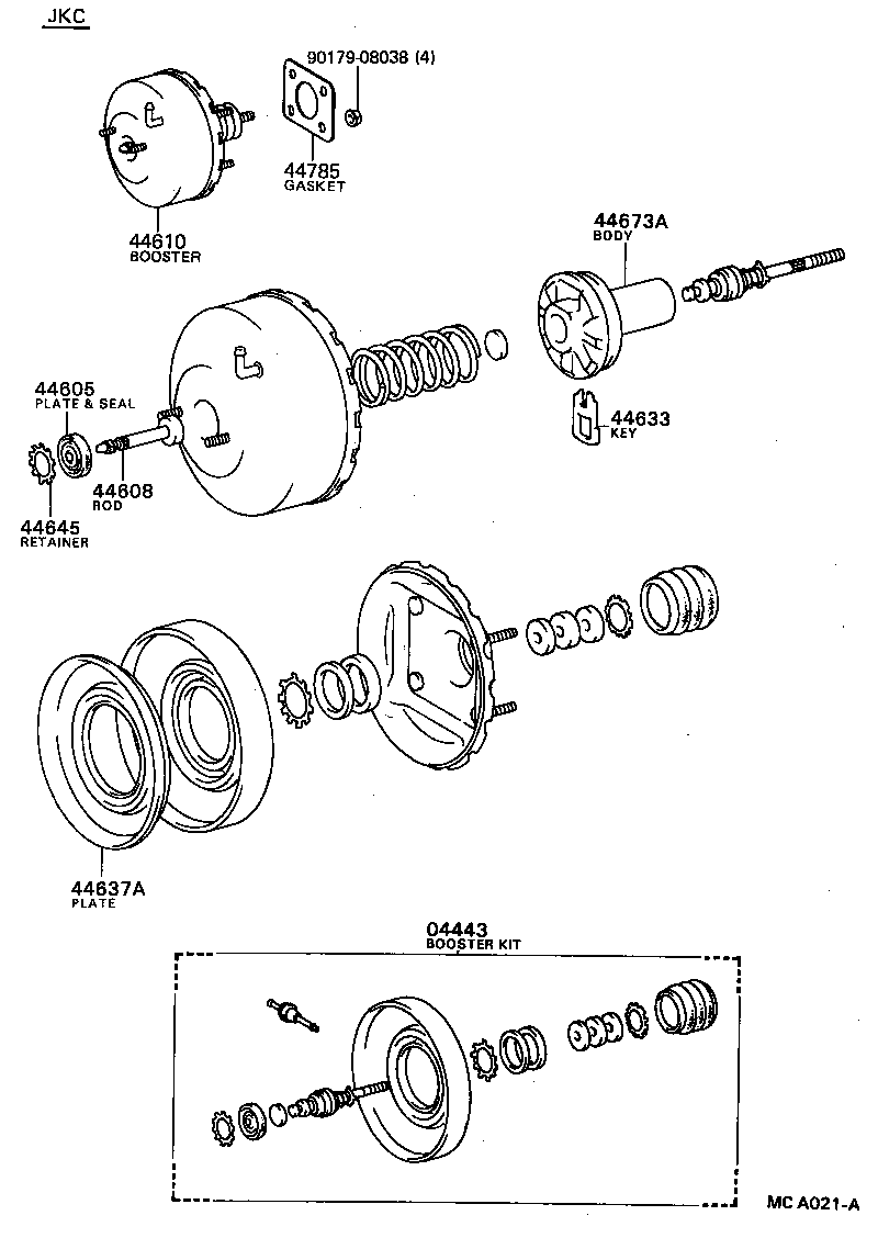  COROLLA |  BRAKE BOOSTER VACUUM TUBE