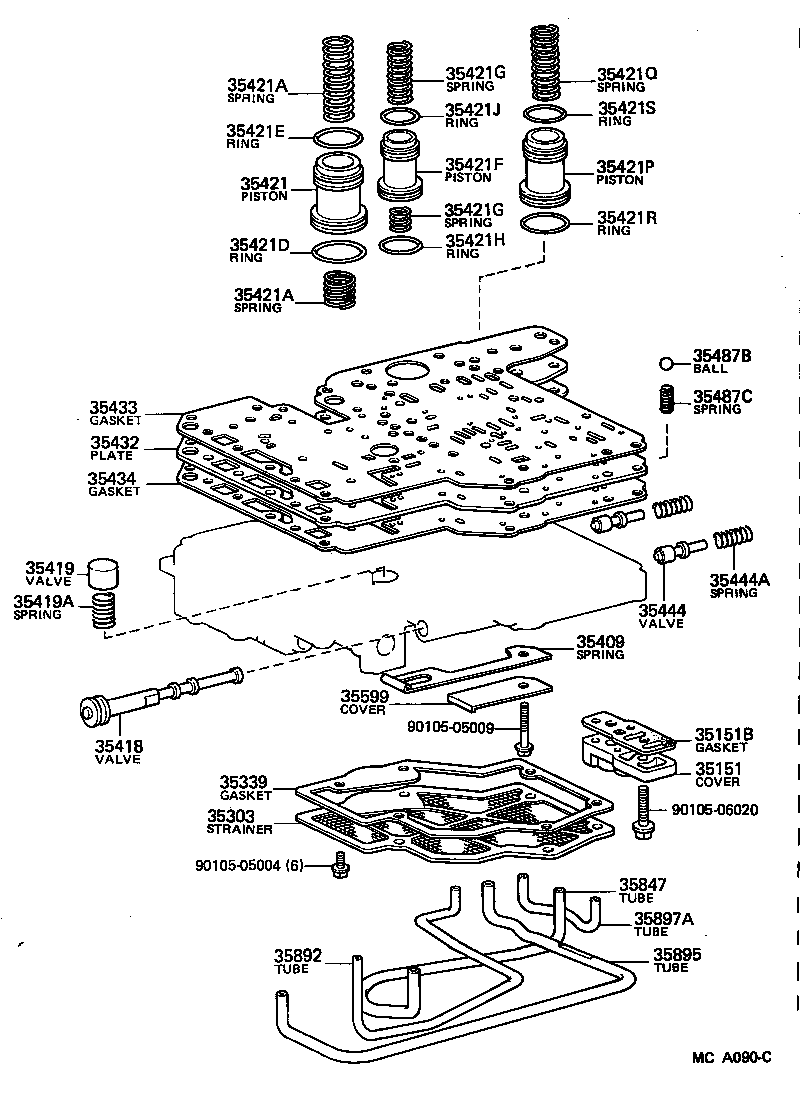  SUPRA |  VALVE BODY OIL STRAINER ATM