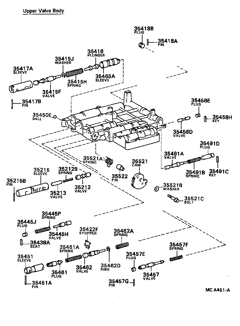  MR2 |  VALVE BODY OIL STRAINER ATM