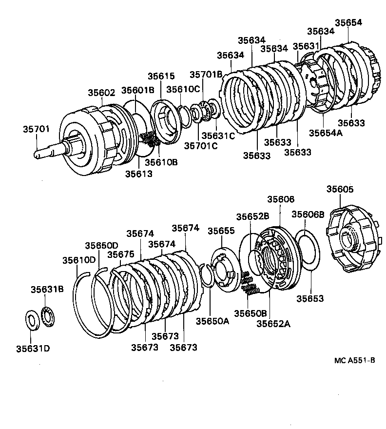  SUPRA |  BRAKE BAND MULTIPLE DISC CLUTCH ATM