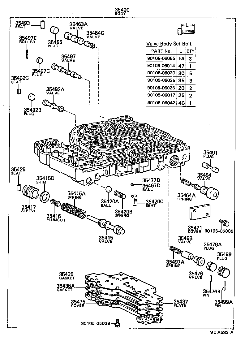  HILUX |  VALVE BODY OIL STRAINER ATM