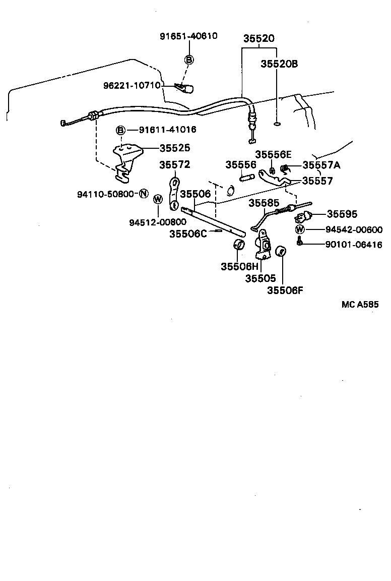  HILUX |  THROTTLE LINK VALVE LEVER ATM