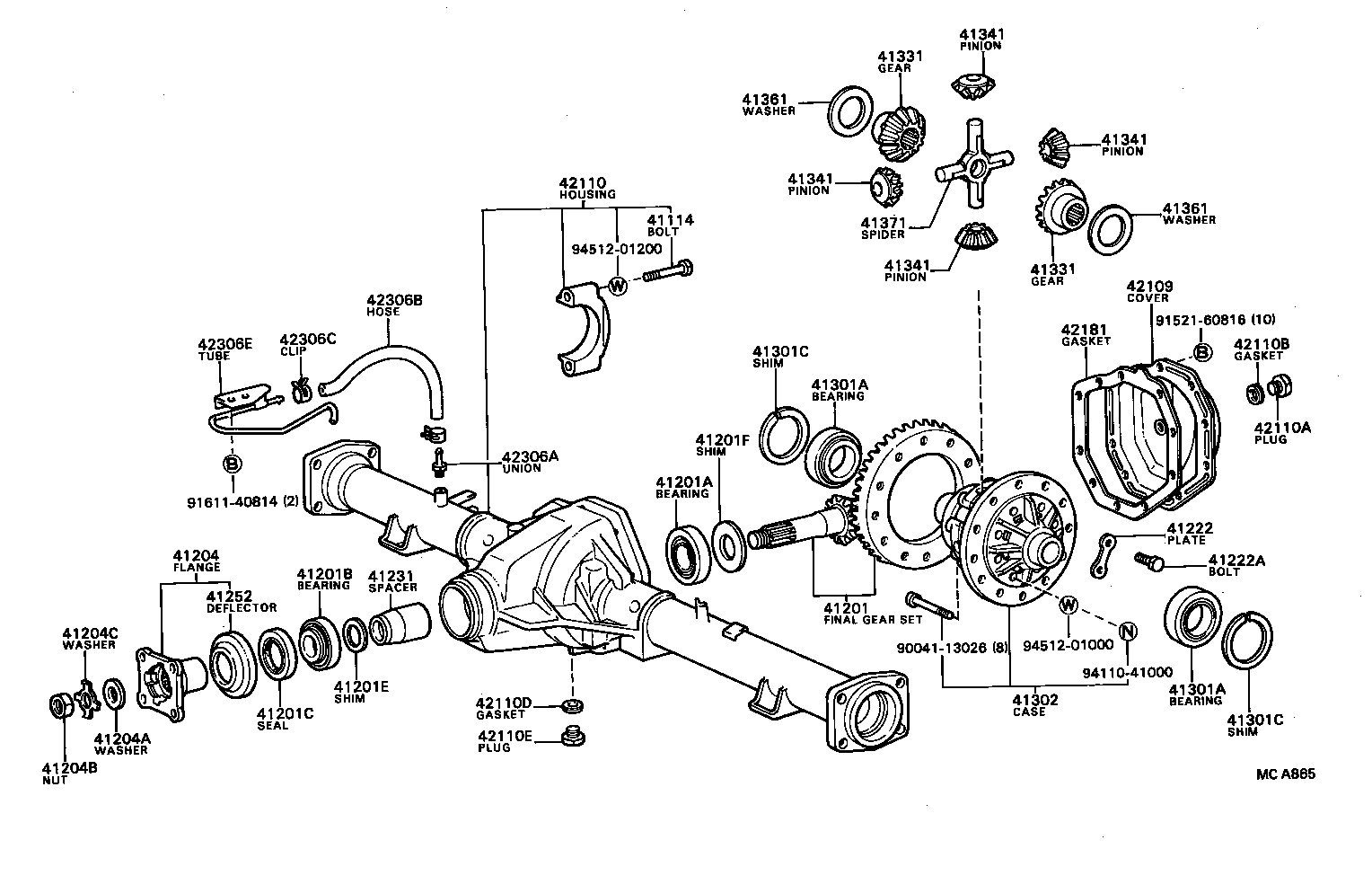 BLIZZARD |  REAR AXLE HOUSING DIFFERENTIAL