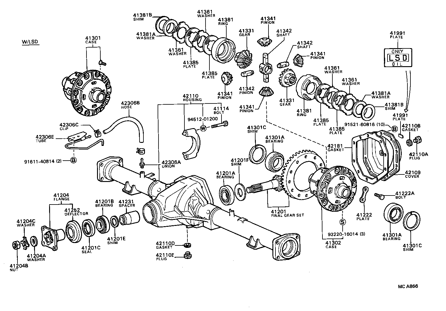  BLIZZARD |  REAR AXLE HOUSING DIFFERENTIAL