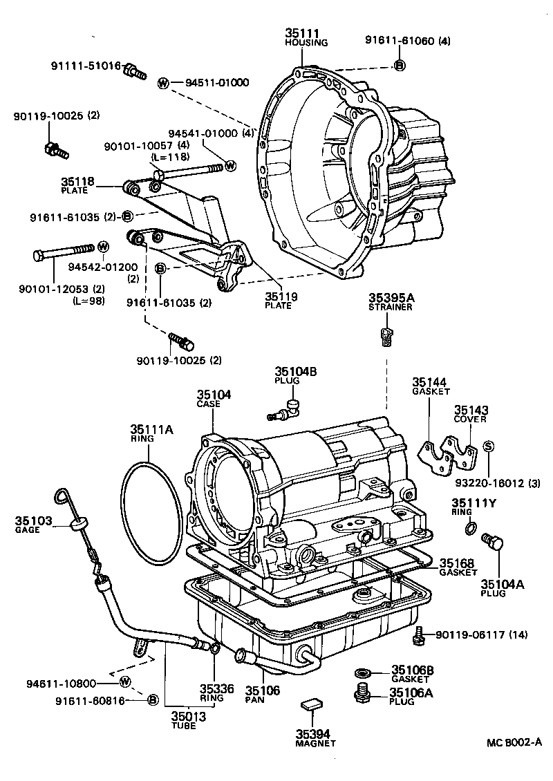  MARK 2 |  TRANSMISSION CASE OIL PAN ATM