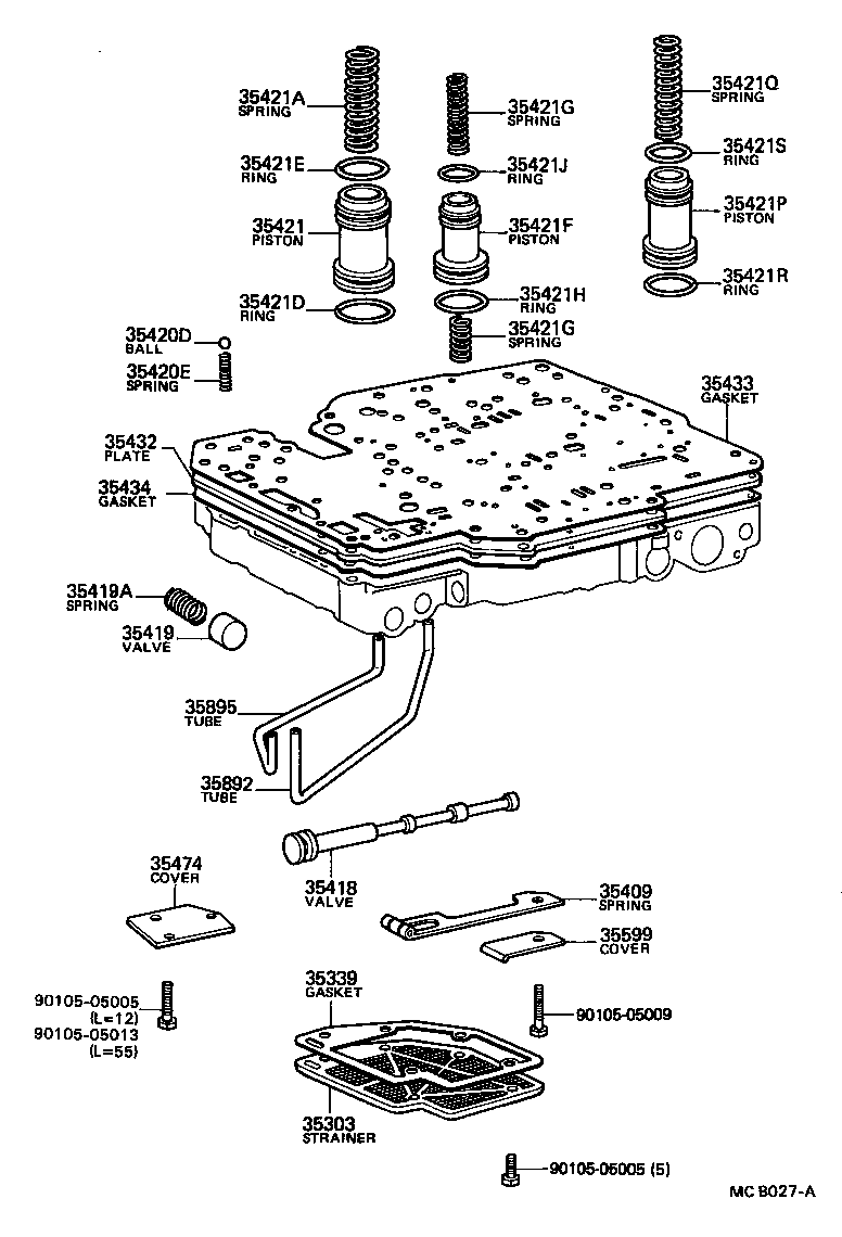  MARK 2 |  VALVE BODY OIL STRAINER ATM