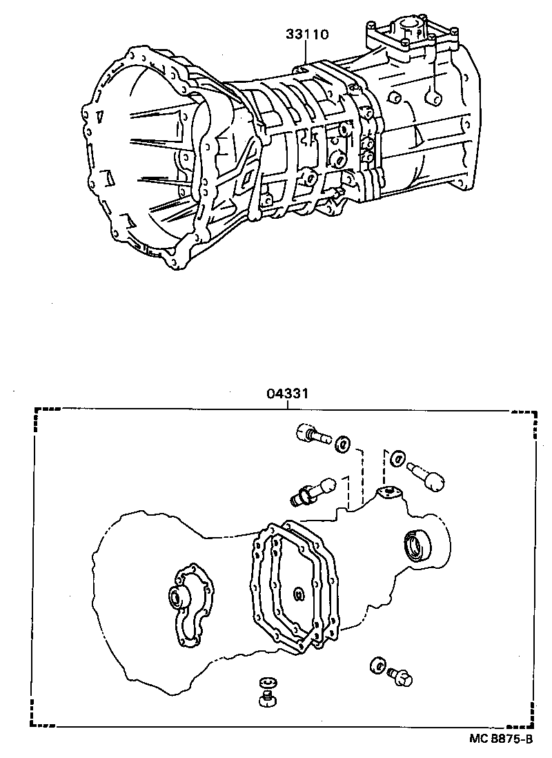  HILUX |  TRANSAXLE OR TRANSMISSION ASSY GASKET KIT MTM