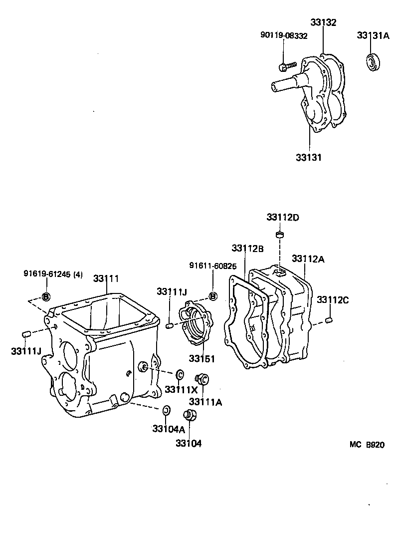  LAND CRUISER VAN |  CLUTCH HOUSING TRANSMISSION CASE MTM