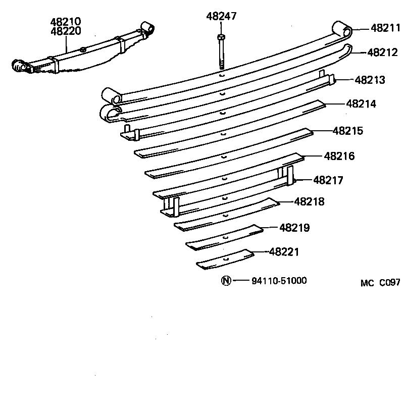  LAND CRUISER VAN |  REAR SPRING SHOCK ABSORBER
