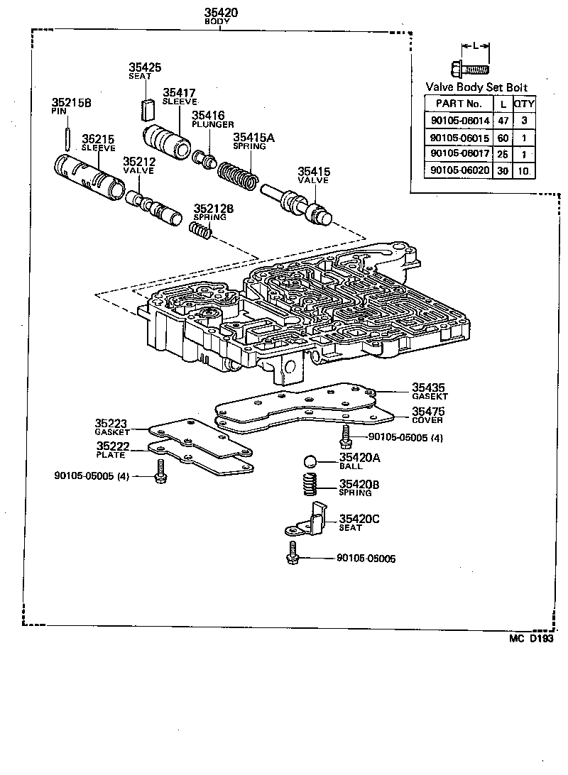  SUPRA |  VALVE BODY OIL STRAINER ATM