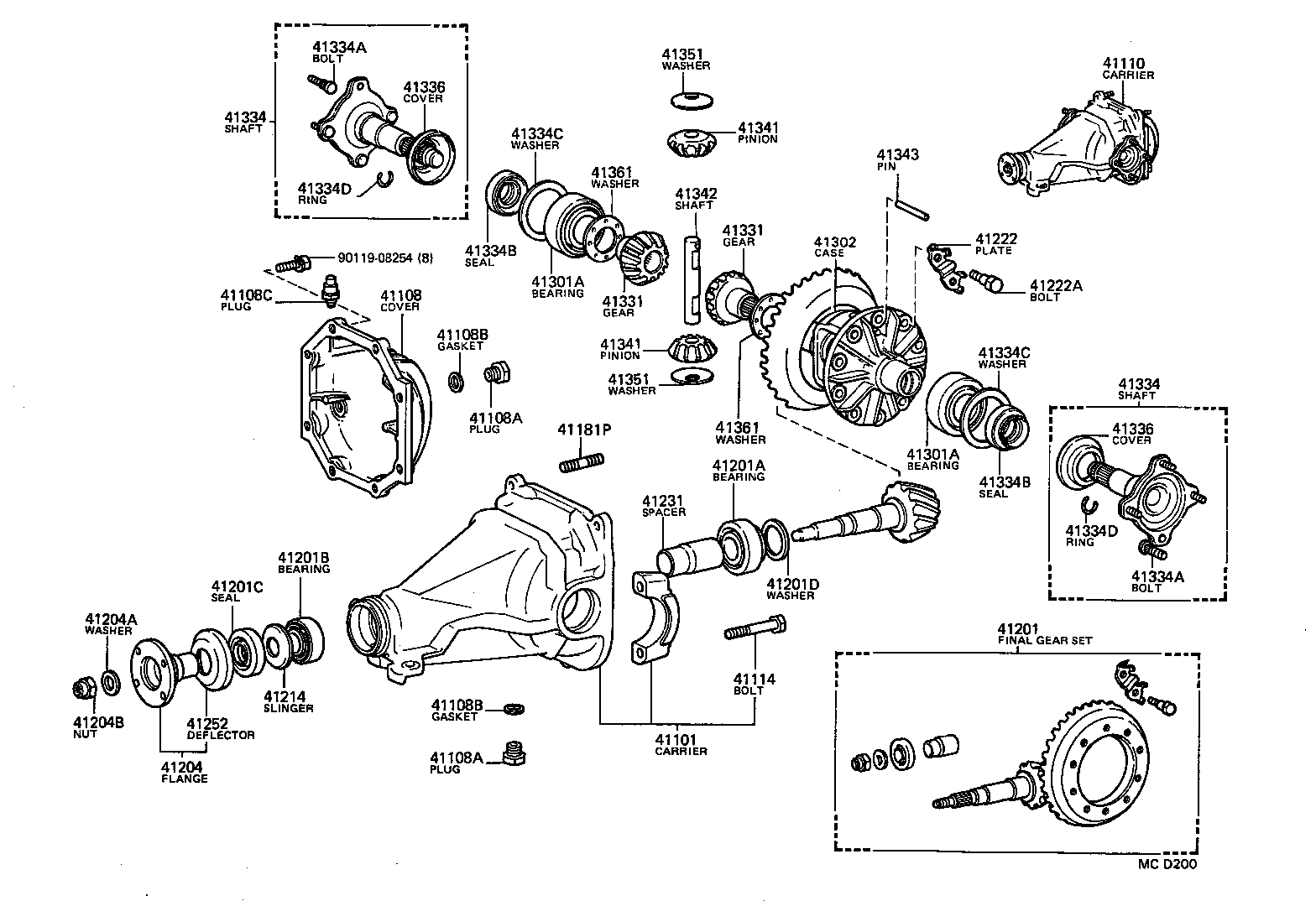  SUPRA |  REAR AXLE HOUSING DIFFERENTIAL