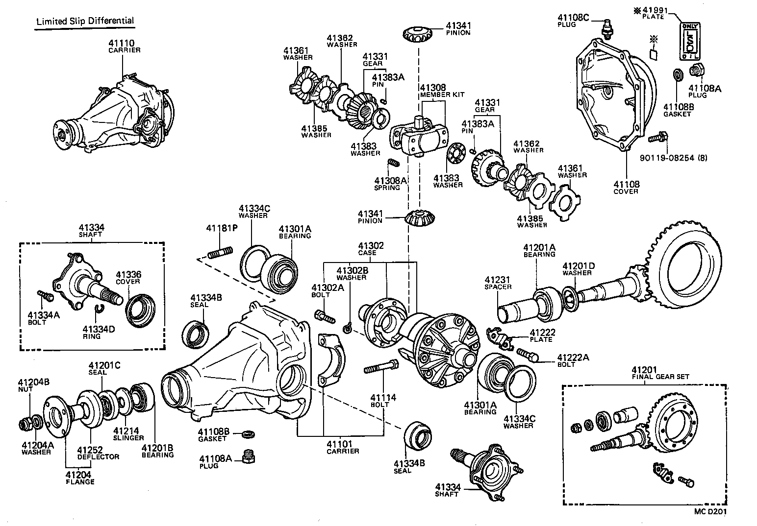  SUPRA |  REAR AXLE HOUSING DIFFERENTIAL