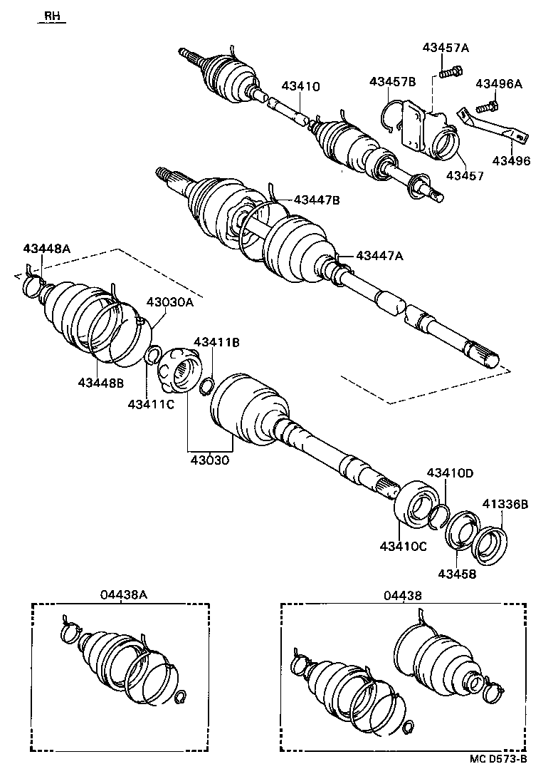  CAMRY VISTA |  FRONT DRIVE SHAFT