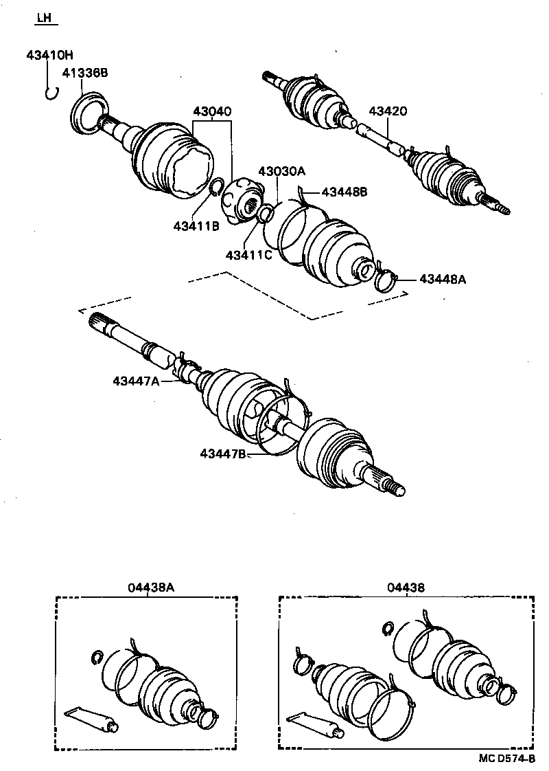  CAMRY VISTA |  FRONT DRIVE SHAFT