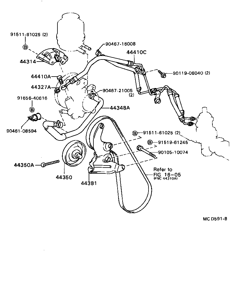  CAMRY VISTA |  POWER STEERING TUBE