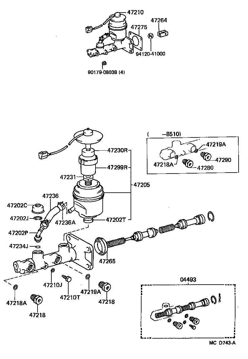  LAND CRUISER VAN |  BRAKE MASTER CYLINDER