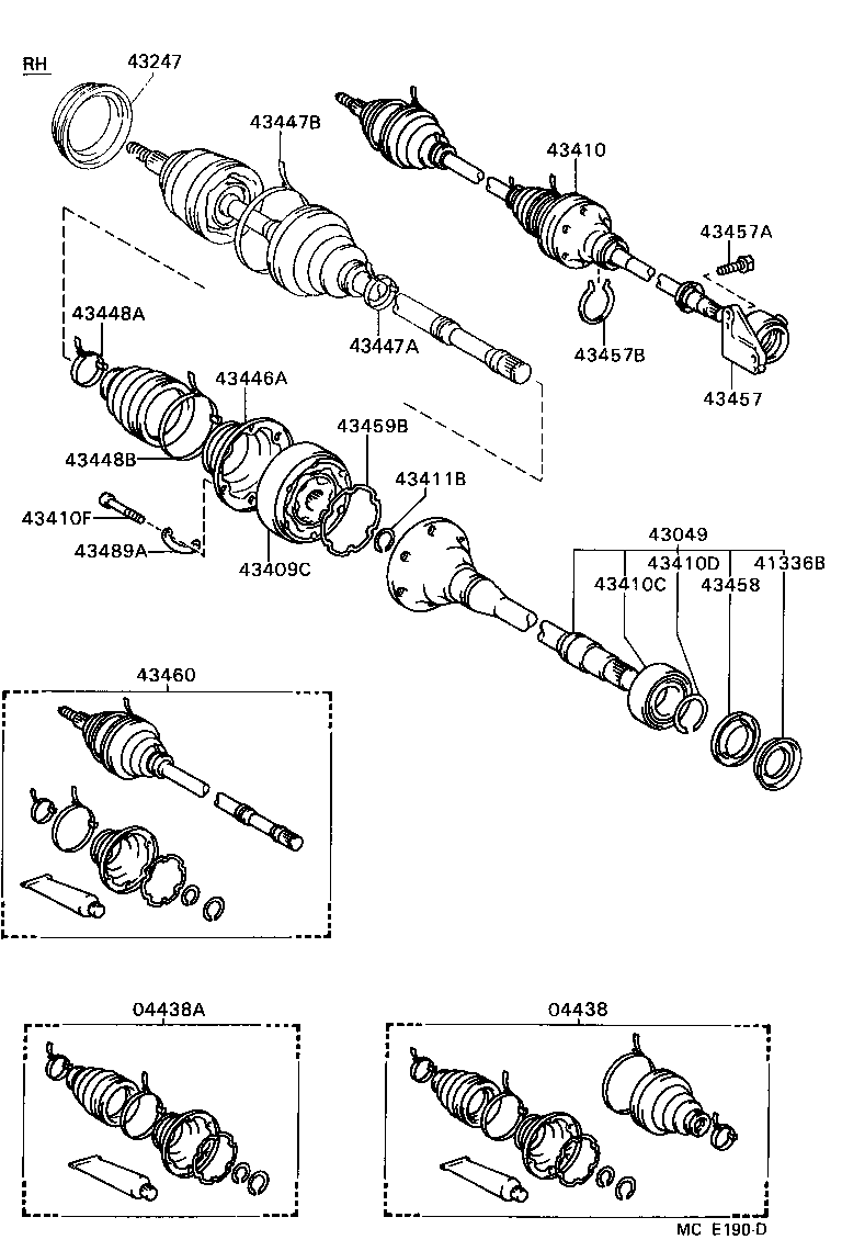  CAMRY VISTA |  FRONT DRIVE SHAFT