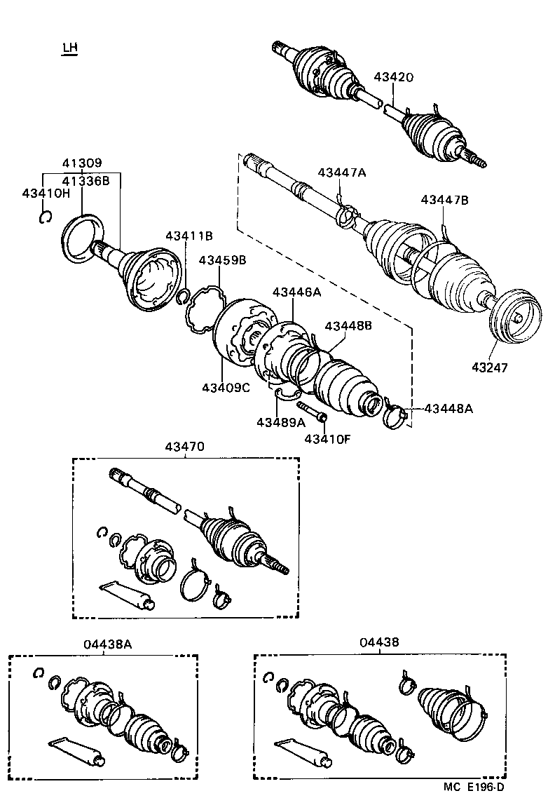  CAMRY VISTA |  FRONT DRIVE SHAFT